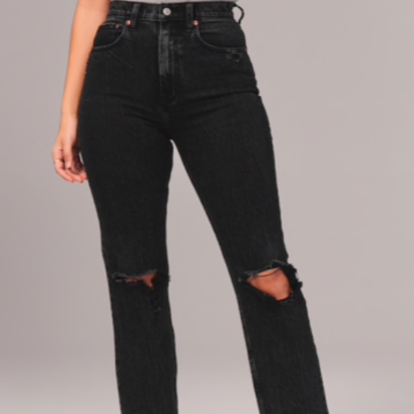 Abercrombie & Fitch Denim - Abercrombie Ultra High Rise Ankle Straight Jeans
